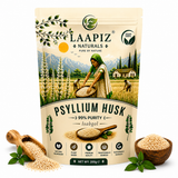 Psyllium Husk 100% Natural - 99% Purity 200gm | Quality Assured with COA Certificate | High in Fibre | Vegan Non GMO | Ideal for Baking, Smoothies, Water, Juices