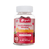 Laapiz Multivitamin & Mineral Gummies for Kids – Natural Berry Flavour (60 Gummies) – Made in UK