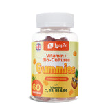 Laapiz Vitamin + Bio-Cultures Gummies – Pineapple Flavour (60 Gummies) – Digestion & Immune Support – Made in UK